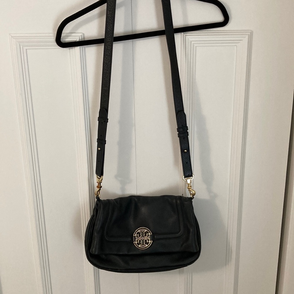 Tory Burch, Black Leather Crossbody Bag